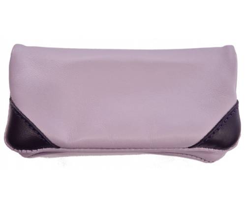 Leon Genuine Leather Handmade Tobacco Case - with Stitched Corners Purple (200201) -  Price: 16,50€
