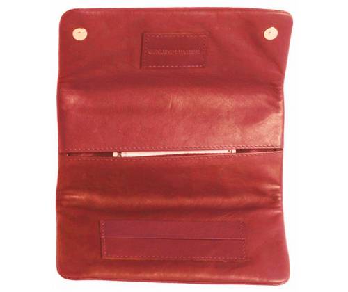 Mario Rossi Καπνοθήκη Γνήσιο Δέρμα - Μεγάλη Κόκκινο για Σακουλάκι Καπνού (2681-06RD) - Τιμή: 18,90€