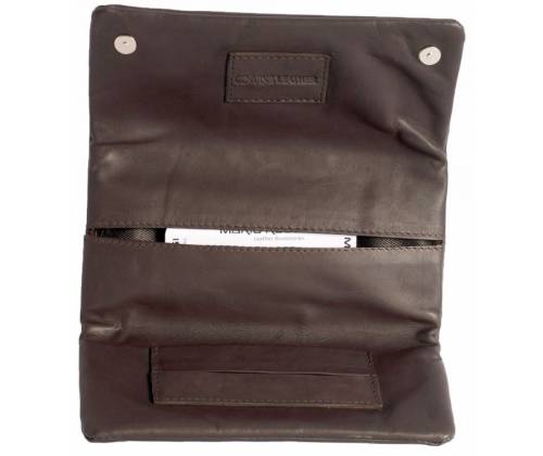 Mario Rossi Καπνοθήκη Γνήσιο Δέρμα - Μεγάλη Καφέ για Σακουλάκι Καπνού (2681-06BR) - Τιμή: 18,90€