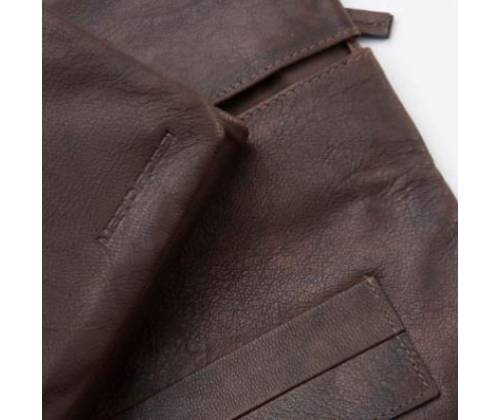 Mario Rossi Καπνοθήκη Γνήσιο Δέρμα - Μεγάλη Καφέ για Σακουλάκι Καπνού (2681-06BR) - Τιμή: 18,90€