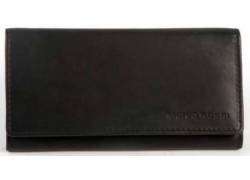 Mario Rossi Καπνοθήκη Γνήσιο Δέρμα - Μεγάλη Μαύρο για Σακουλάκι Καπνού (3034BK) 