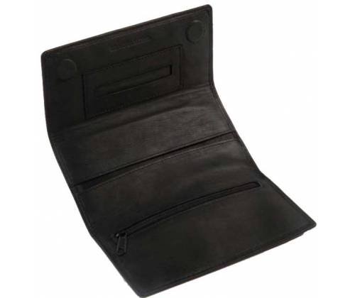 Mario Rossi Καπνοθήκη Γνήσιο Δέρμα - Μεγάλη Μαύρο για Σακουλάκι Καπνού (3034BK) - Τιμή: 20,90€