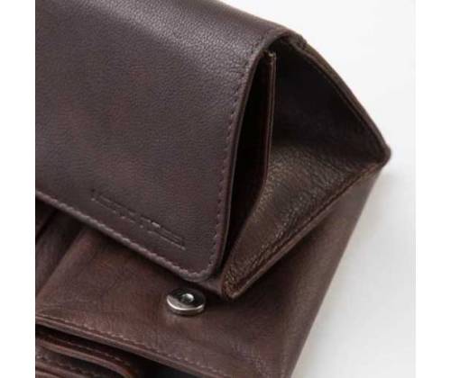 Mario Rossi Καπνοθήκη Γνήσιο Δέρμα - Μικρή Πουγκί Καφέ (325-06BR) - Τιμή: 18,80€