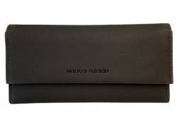 Mario Rossi Καπνοθήκη Τεχνόδερμα Eco - Μεγάλη Μαύρο για Σακουλάκι Καπνού (12544BK-Eco)