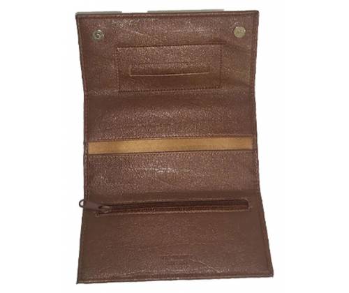 Mario Rossi Καπνοθήκη Τεχνόδερμα Eco - Μεγάλη Καφέ Ανοιχτό για Σακουλάκι Καπνού (3034BRL-Eco) - Τιμή: 9,50€