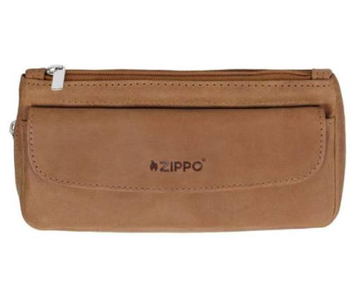 Zippo Δερμάτινη Θήκη Καφέ για Καπνό και Πίπα (2008010) - Τιμή: 52,50€