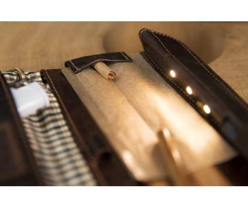 Original Kavatza Πορτοφόλι-Καπνοθήκη Γνήσιο Δέρμα Joint Wallet PWS17 «Havana» με φωτάκια LED - Αυθεντικό Προϊόν - Τιμή: 110,00€