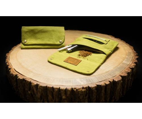 Original Kavatza Tobacco Case Hemp Fabric TPH35 "Lime Green" - Authentic Product -  Price: 28,90€