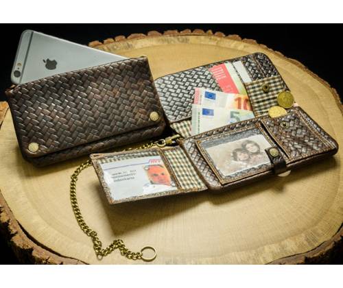 Original Kavatza Πορτοφόλι - Καπνοθήκη Γνήσιο Δέρμα TWL22 «Woven Havana» - Αυθεντικό Προϊόν - Τιμή: 89,60€