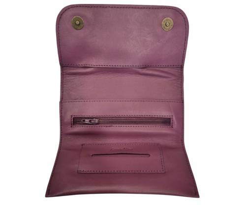 Καπνοθήκη Πυθία Γνήσιο Δέρμα - Φούξια - Τιμή: 17,50€