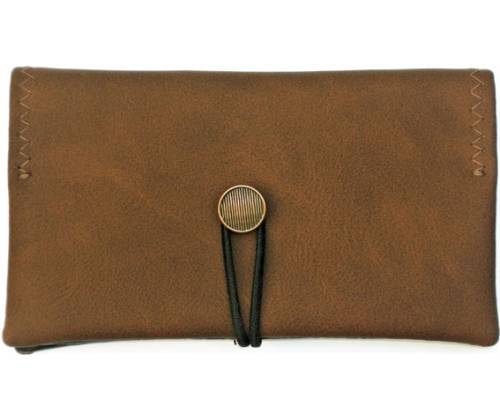 Simona Χειροποίητη Καπνοθήκη Maxi - Καφέ Σαμουά - Τιμή: 12,50€