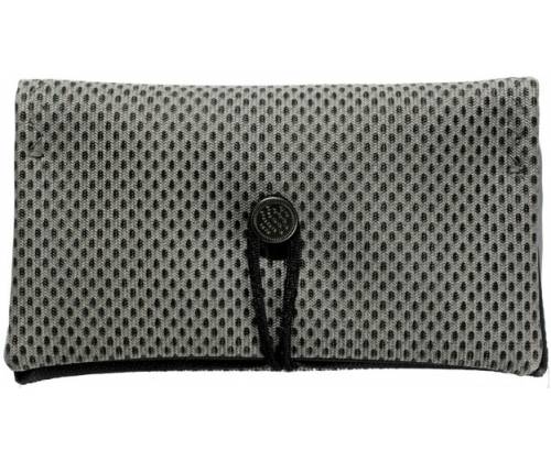 Simona Handmade Faux Leather Tobacco Case - Gray Pique -  Price: 11,00€
