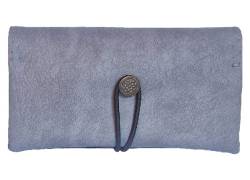 Simona Χειροποίητη Καπνοθήκη Τεχνόδερμα - Γκρι Πάγου