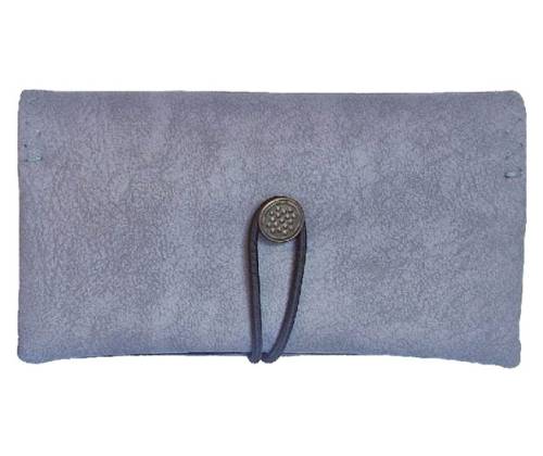 Simona Χειροποίητη Καπνοθήκη Τεχνόδερμα - Γκρι Πάγου - Τιμή: 11,00€