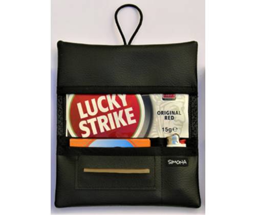 Simona Χειροποίητη Καπνοθήκη Τεχνόδερμα - Ζέβρα - Τιμή: 11,00€