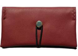 Simona Χειροποίητη Καπνοθήκη Τεχνόδερμα - Μπορντό