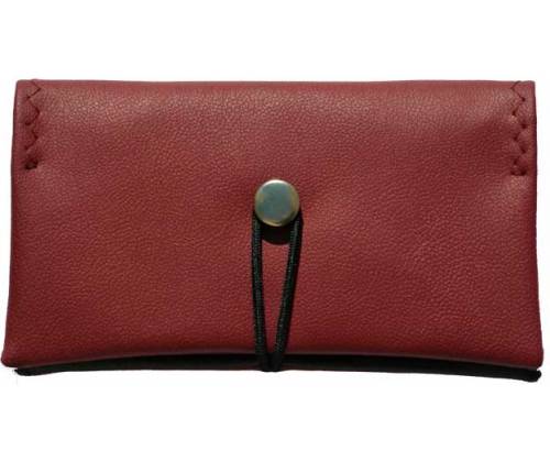 Simona Χειροποίητη Καπνοθήκη Τεχνόδερμα - Μπορντό - Τιμή: 11,00€