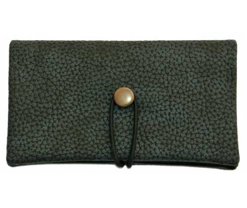 Simona Χειροποίητη Καπνοθήκη Γκρι-Μπλε Σαμουά - Τιμή: 11,00€