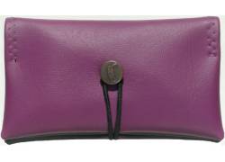 Simona Χειροποίητη Καπνοθήκη Τεχνόδερμα - Λιλά