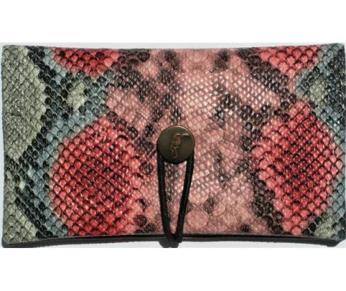 Simona Χειροποίητη Καπνοθήκη Δέρμα Φιδιού Ροζ - Τιμή: 11,00€