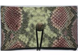 Simona Χειροποίητη Καπνοθήκη Δέρμα Φιδιού Μωβ