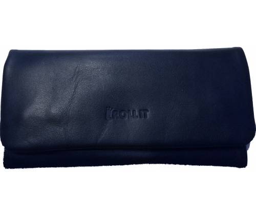 Καπνοθήκη Δέρμα Roll It - Μεγάλη Navy Blue - Τιμή: 22,00€