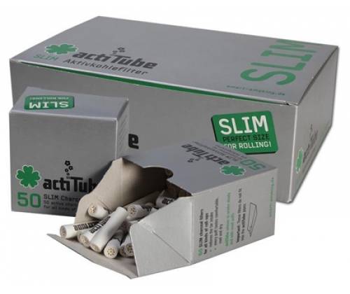10x Ανταλλακτικό Φίλτρο actiTube Slim 50 Ενεργού Ανθρακα 7mm - Τιμή: 51,00€