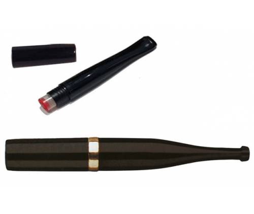 Denicotea Πιπάκι Τσιγάρου Regular 8mm Black-Gold Ring - Μήκος 8cm (20213) - Τιμή: 4,80€