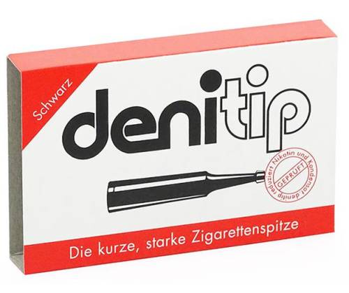Denicotea Πιπάκι Τσιγάρου Denitip Μιας Χρήσης Regular 8mm Μαύρο - Μήκος 6cm - Τιμή: 2,95€