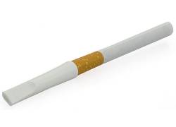 Denicotea Πιπάκι Τσιγάρου Denitip Μιας Χρήσης Regular 8mm Λευκό - Μήκος 6cm