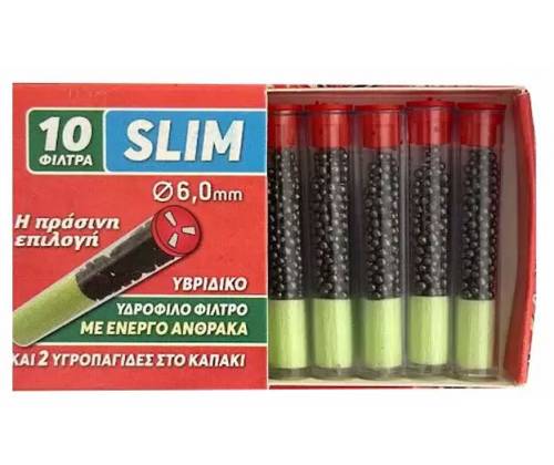 Pappou  Filters Tips Spare Parts 6mm with Hydrophilic Filter and Activated Carbon (46001-100) -  Price: 1,15€