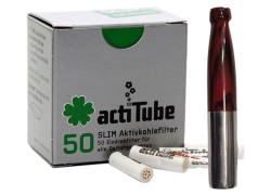 Pipex Acrylic Cigarette Pipe for Replacement Filter ActiTube 7mm - Regular 8mm - Brown