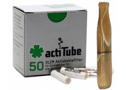 Pipex Acrylic Cigarette Pipe for Replacement Filter ActiTube 7mm - Extra Slim 5.7mm - Intense Yellow