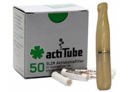Pipex Acrylic Cigarette Pipe for Replacement Filter ActiTube 7mm - Extra Slim 5.7mm - Pale Yellow