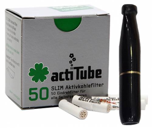 Pipex Acrylic Cigarette Pipe for Replacement Filter ActiTube 7mm - Slim 6mm - Black -  Price: 17,30€