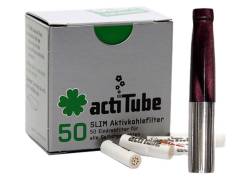 Pipex Acrylic Cigarette Pipe for Replacement Filter ActiTube 7mm - Regular 8mm - Purple
