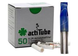 Pipex Acrylic Cigarette Pipe for Replacement Filter ActiTube 7mm - Regular 8mm - Blue Light