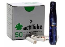 Pipex Acrylic Cigarette Pipe for Replacement Filter ActiTube 7mm - Extra Slim 5.7mm - Dark Blue