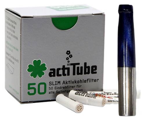 Pipex Acrylic Cigarette Pipe for Replacement Filter ActiTube 7mm - Regular 8mm - Dark Blue - Price: 18,50€