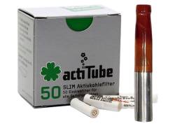 Pipex Acrylic Cigarette Pipe for Replacement Filter ActiTube 7mm - Regular 8mm - Orange