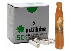 Pipex Acrylic Cigarette Pipe for Replacement Filter ActiTube 7mm - Extra Slim 5.7mm - Light Orange