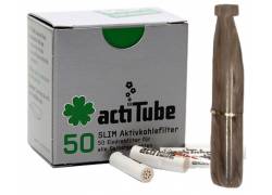 Pipex Acrylic Cigarette Pipe for Replacement Filter ActiTube 7mm - Extra Slim 5.7mm - Tan