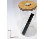 20 Cigar Humidifier Glass Jar with Hygrometer (0531) - 22x12.5cm -  Price: 35,50€