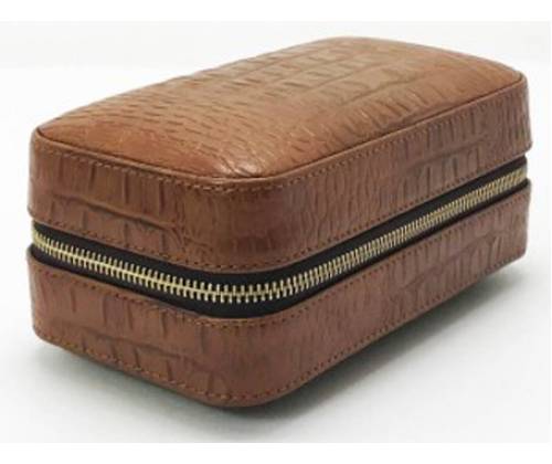 Δερμάτινη Πουροθήκη για 6 Πούρα Καφέ - 20.5x11x8cm (4051) - Τιμή: 49,50€