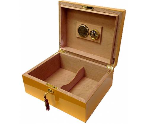 Cohiba Ξύλινη Βιτρίνα - Υγραντήρας Πούρων με Υγρασιόμετρο για 50 Πούρα - 30x24x13cm (0561) - Τιμή: 125,00€