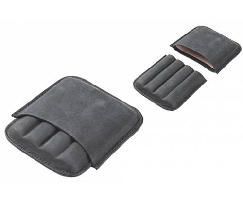 Angelo Leather Cigar Case for 4 Cigarillos (Cigarillo) Gray -  Price: 24,50€