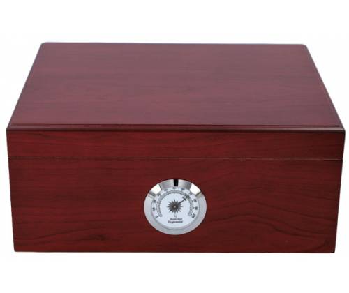 Σετ Ξύλινος Υγραντήρας Πούρων Sikarlan με Υγρασιόμετρο, Σταχτοδοχείο και Πουροθήκη Καφέ για 30 Πούρα - Ξύλο Κέδρου 26x22x11cm - Τιμή: 114,00€