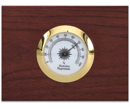 Ξύλινος Υγραντήρας Πούρων Sikarlan με Εξωτερικό Υγρασιόμετρο Καφέ για 35 Πούρα - Ξύλο Κέδρου 26x22x11cm - Τιμή: 74,50€