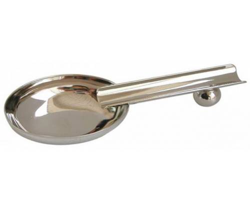 Σταχτοδοχείο Μεταλλικό 1 θέσης για Πούρα 15,5cm Ασημί (1183) - Τιμή: 7,40€