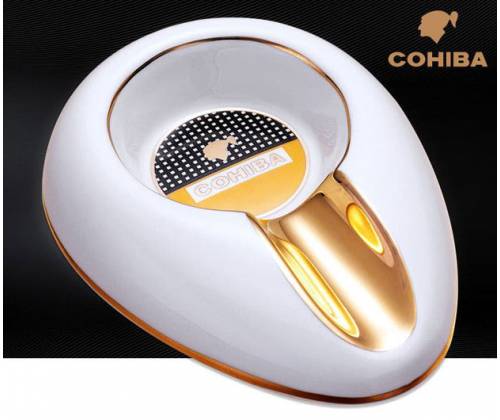 Σταχτοδοχείο Κεραμικό Cohiba 1 θέσης για Πούρα Λευκό - ASH-17-1 - Τιμή: 22,50€
